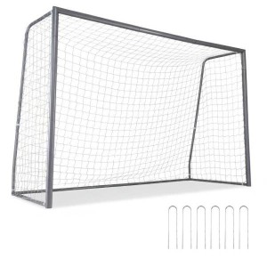 Futbolo vartai su metaliniu rėmu, lengvai surenkami su atspariu plyšimui PE tinklu 305 x 118 x 201 cm